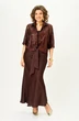 Костюм с платьем 2033 шоколад Svetlana Style
