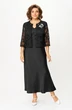 Костюм с платьем 2144 черный Svetlana Style