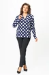 Блузка 2173 синий + горох Svetlana Style