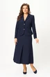 Костюм с юбкой 2174 синий + горох Svetlana Style фото 4