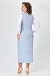 *Костюм с юбкой 2200 голубой Svetlana Style