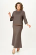 Костюм с юбкой 2350 коричневый Svetlana Style фото 4