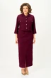 Костюм с юбкой 2352 бордовый Svetlana Style фото 3