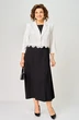 Костюм с платьем 2356 черный + белый Svetlana Style