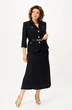 Костюм с юбкой 2370 черный Svetlana Style