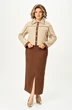 Костюм с юбкой 2391 карамельный Svetlana Style
