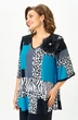 Блузка 5036 черный принт Svetlana Style фото 5