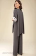 Пончо 1285 графит розовый TEFFI Style