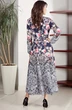 Платье 1417 розовый+цветы TEFFI Style