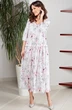 Платье 1496 розовые лилии TEFFI Style