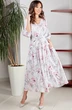 Платье 1496 розовые лилии TEFFI Style