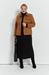 Костюм с платьем 5735 имбирный + черный TEZA