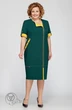 Платье 1201 зеленый+желтый (короткий рукав) Tellura-l