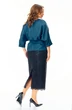 Костюм с юбкой 7706 синий Tender and nice фото 2