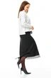 Костюм с юбкой 7722 белый + черный Tender and nice фото 2
