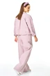 Костюм брючный 7738 пыльная роза + белый Tender and nice фото 2