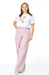 Костюм брючный 7739 пыльная роза + белый Tender and nice