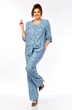 Костюм брючный 412 голубой Tensi фото 4