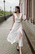 Костюм с юбкой 440 белый The Woman