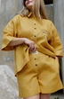 Костюм с шортами 1003-5007 охра Théa club