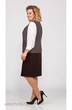 Костюм с юбкой 23-19 (тройка) юбка однотон TtricoTex Style