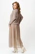 Костюм с юбкой 7880 бежевый Tvin фото 2 Костюм с юбкой 7880 бежевый Tvin фото 2