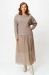 Костюм с юбкой 7880 бежевый Tvin фото 3 Костюм с юбкой 7880 бежевый Tvin фото 3