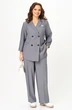 Костюм брючный 2331 серый в полоску Твой Имидж фото 3