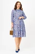 Платье 2341 голубой с принтом Твой Имидж фото 4