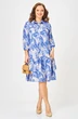 Платье 2349 голубой с принтом Твой Имидж фото 3