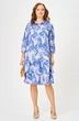 Платье 2349 голубой с принтом Твой Имидж фото 4