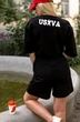 Костюм с шортами 002 черный USOVA