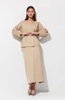 Юбка 1112 бежевый V&N fashion фото 4