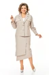 Костюм с юбкой 1245 бежевый VI ORO