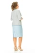 Костюм с юбкой 1247 голубой + однотон VI ORO фото 2