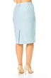 Костюм с юбкой 1247 голубой + однотон VI ORO фото 5