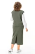 Костюм с юбкой 1249 оливка VI ORO фото 2