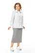 Костюм с юбкой 1249 серый VI ORO фото 3