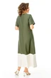 Платье 1252 оливка + молоко VI ORO фото 2