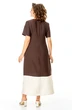 Платье 1252 шоколад + молоко VI ORO фото 2