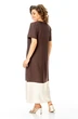 Костюм с платьем 1256 шоколад + молоко VI ORO фото 5