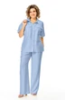 Костюм брючный 1257 голубой VI ORO
