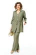 Костюм брючный 1261 оливка VI ORO