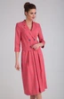 Костюм с юбкой 2655 коралловый+клетка VIOLA STYLE