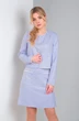 Костюм с юбкой 2700-2 голубой VIOLA STYLE