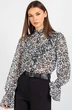 Блузка 744 черно-белый VIZAVI TEKSTIL