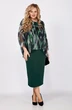 Платье 1387 изумруд VOLNA
