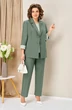 Костюм брючный 1435 мятно-оливковый VOLNA фото 3