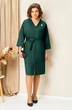 Платье 1443 бутылочно-зеленый VOLNA Платье 1443 бутылочно-зеленый VOLNA