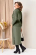 Костюм с юбкой 1447 олива темная VOLNA фото 2